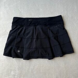 lululemon athletica Black Mini Pleated Skater Skirt for Athletic Occasions